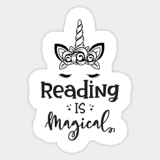 reading is magical Sticker